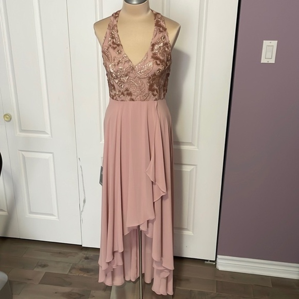 Embroided Chiffon Dress